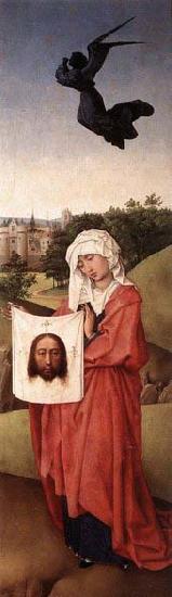 WEYDEN, Rogier van der Crucifixion Triptych France oil painting art
